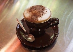 mocha coffee in a cup 