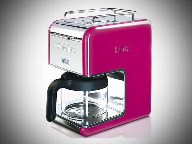 Pink DeLonghi Coffee Maker