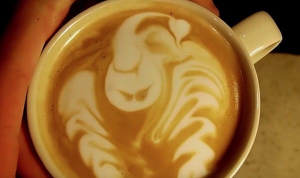 latte art scorpion