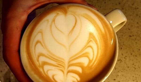 inverted tulip latte art