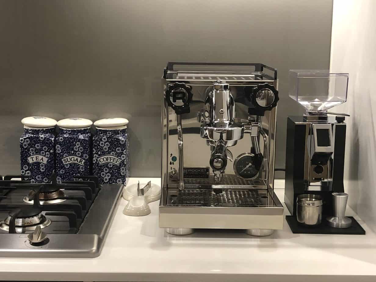 eureka small grinder and coffee machine
