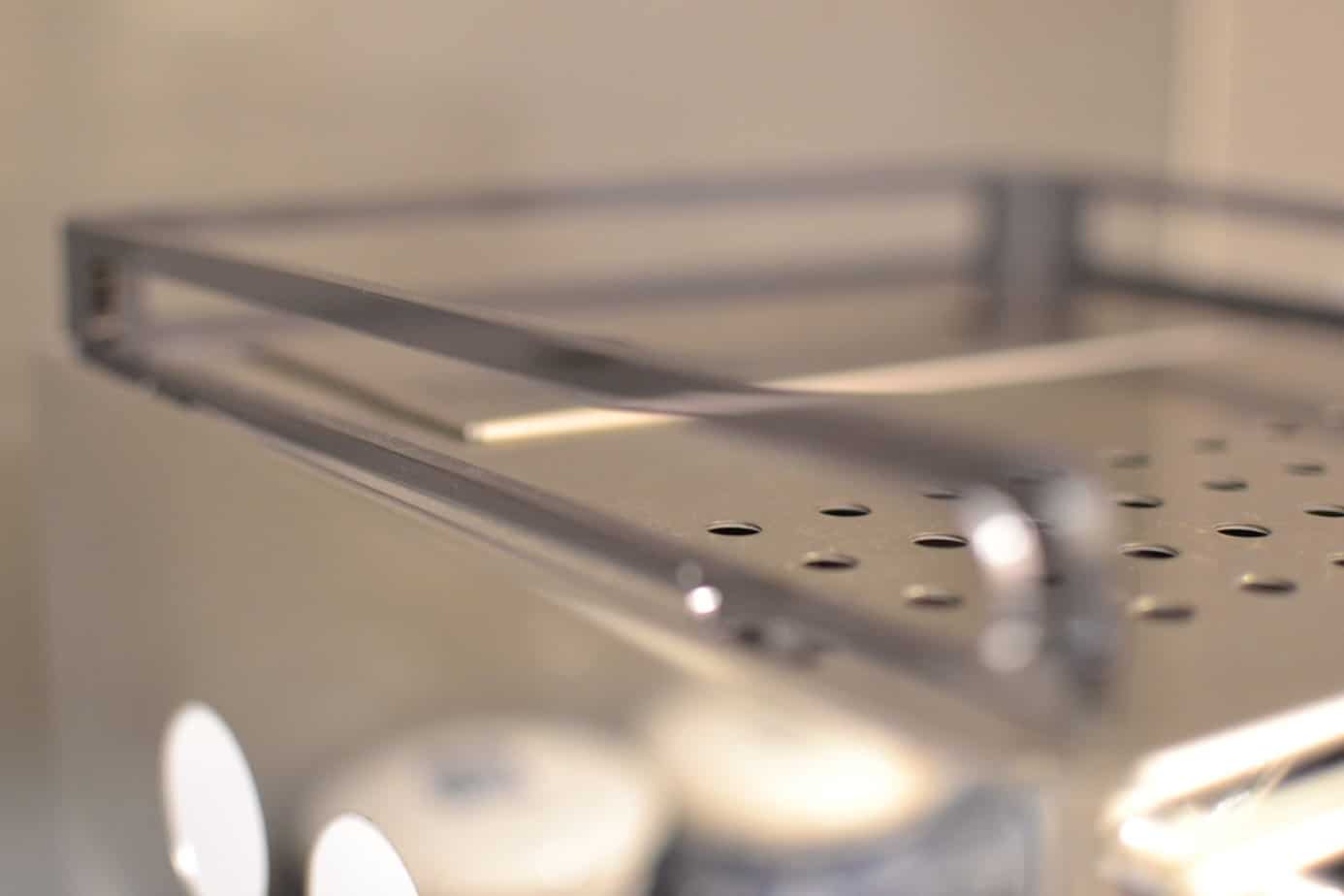 Plastic cup railing