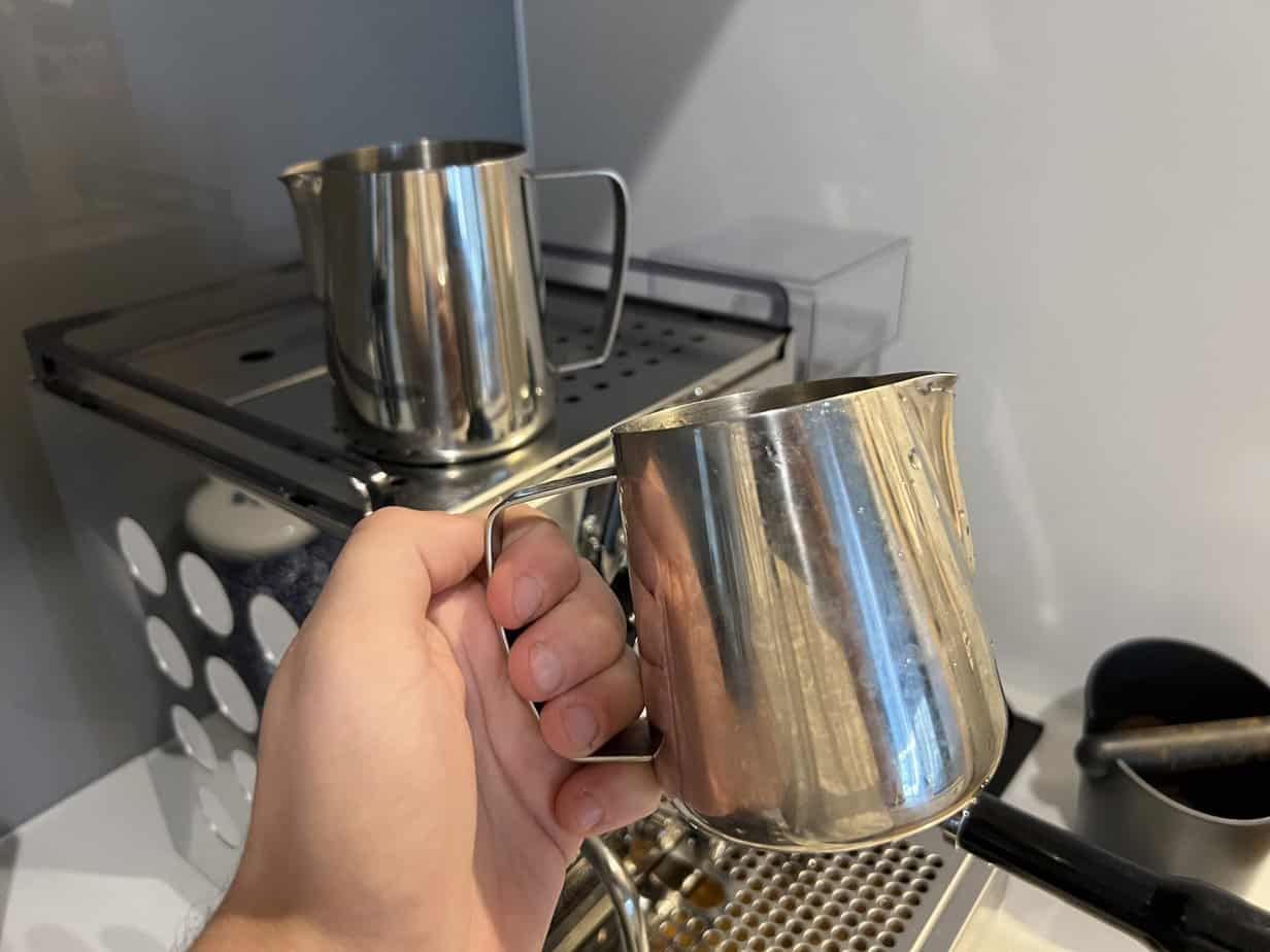 milk pitcher for latte art