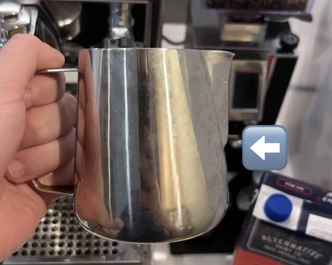Milk jug level Milk jug level
