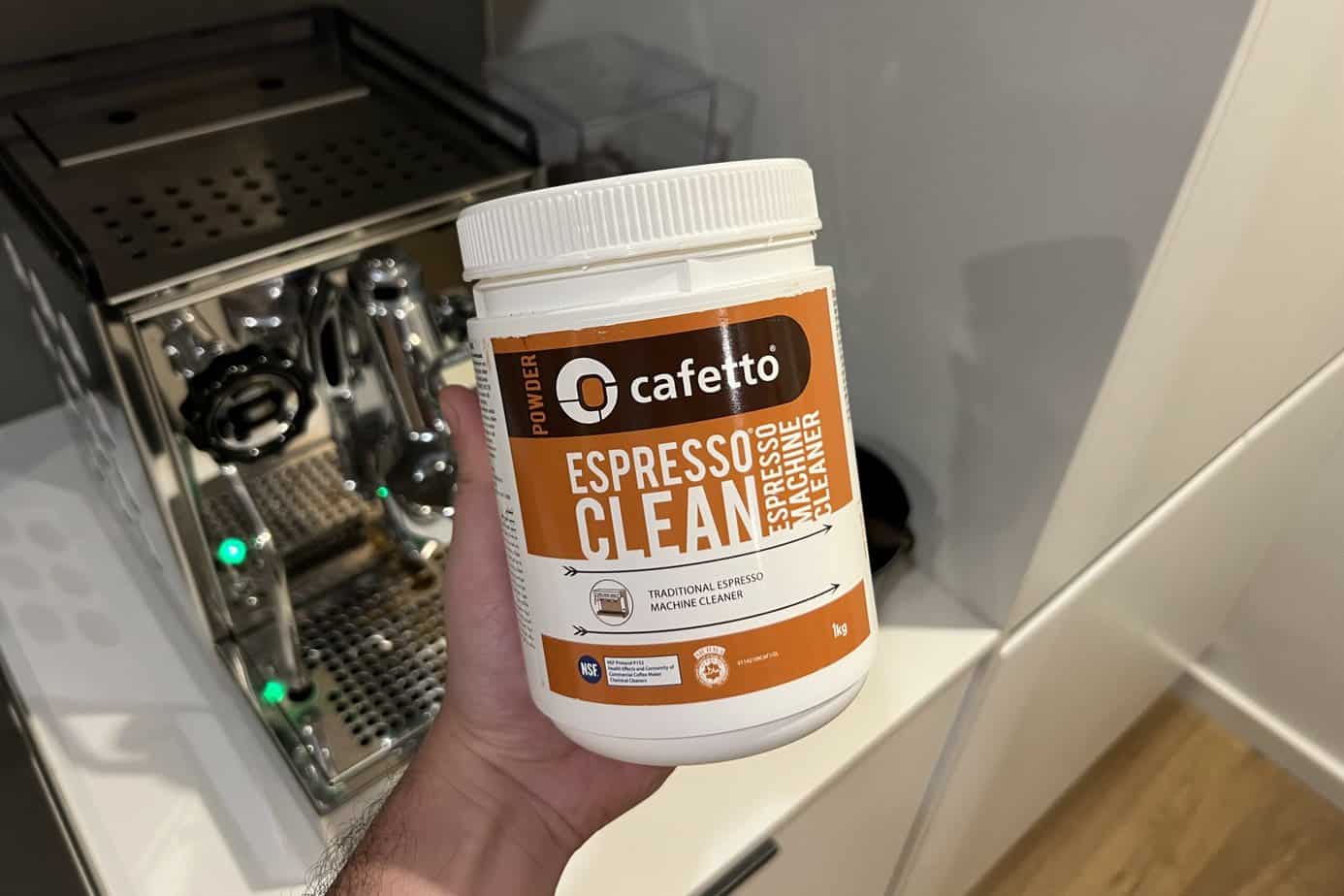 Espresso machine cleaner