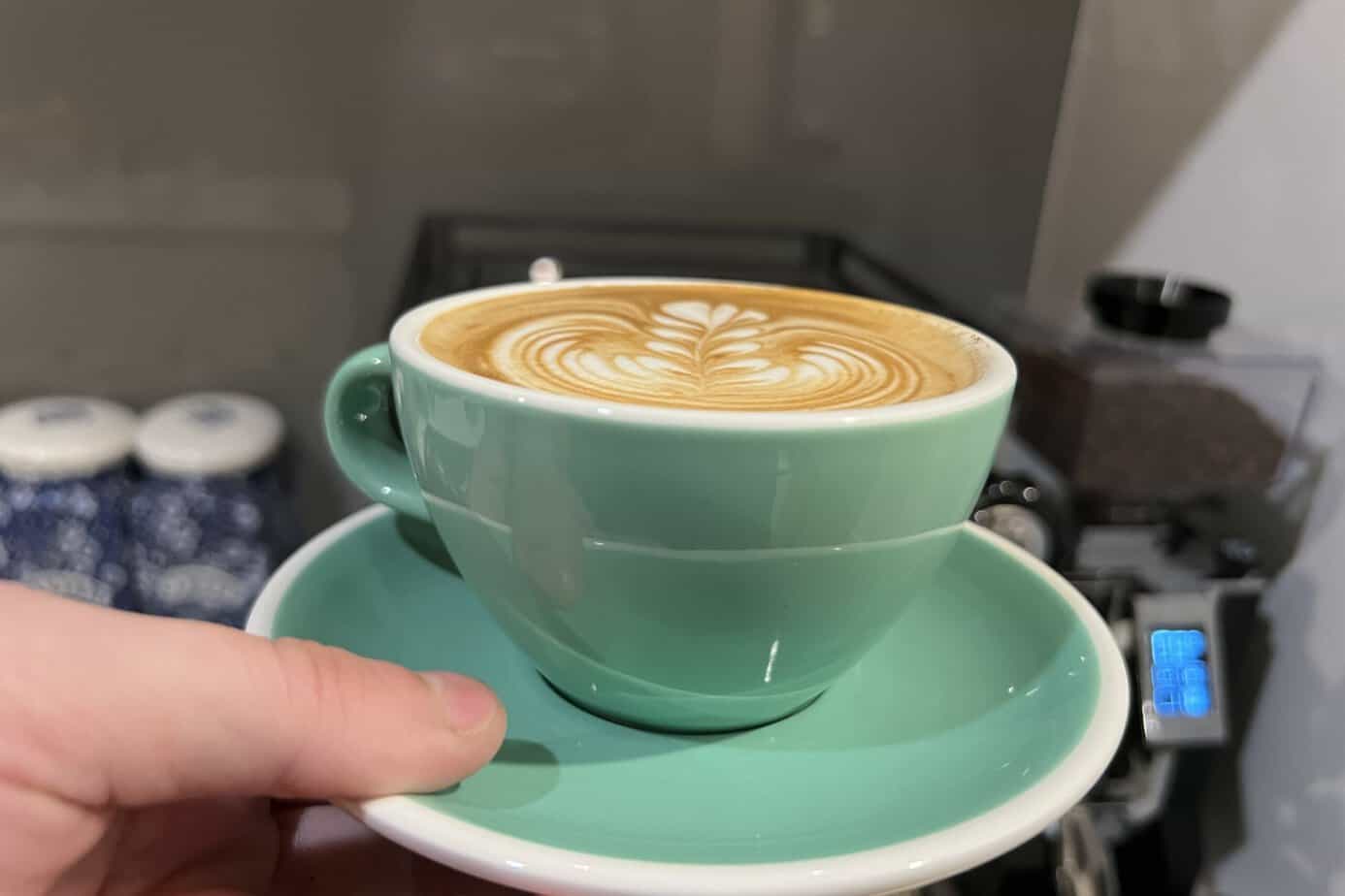 Cup with latte art