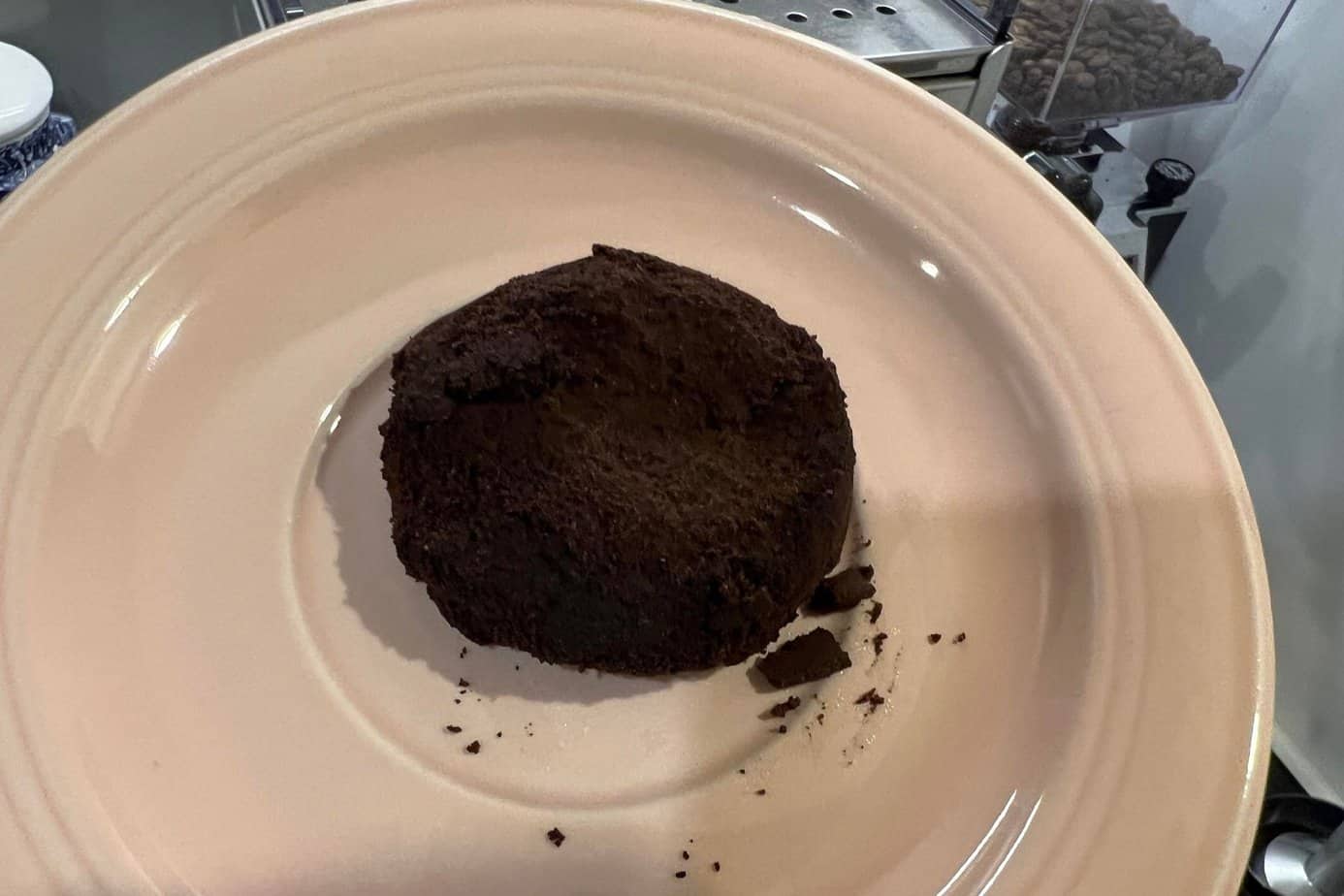 No puck screen coffee cake No puck screen coffee cake