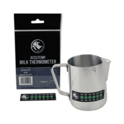 Rhino Milk Coffee Thermometer Sticker