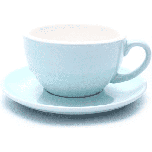 KIVY Cappuccino cups set of 4 [6oz] - Thick-walled Cups, Blue